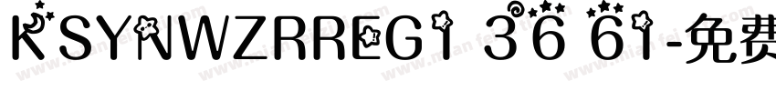 KSYNWZRREG1 36 61字体转换